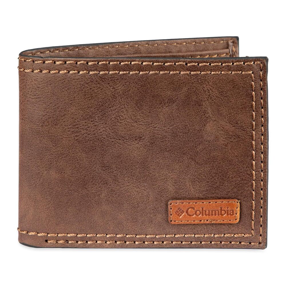 Slim Bifold Wallet for Men RFID Protected Dark Tan